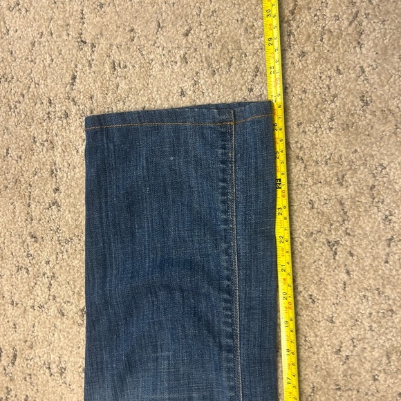 Hudson Sz. 31 vintage Y2K slight barrel leg- wider hip jeans in great vintage co - Picture 10 of 15